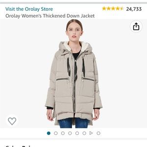 Orolay Beige XS Jacket. Worn under 10 times. Like new.